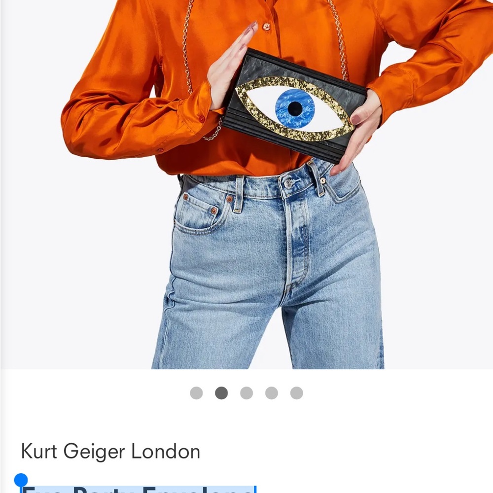 Kurt Geiger Eye Party Envelope Bag